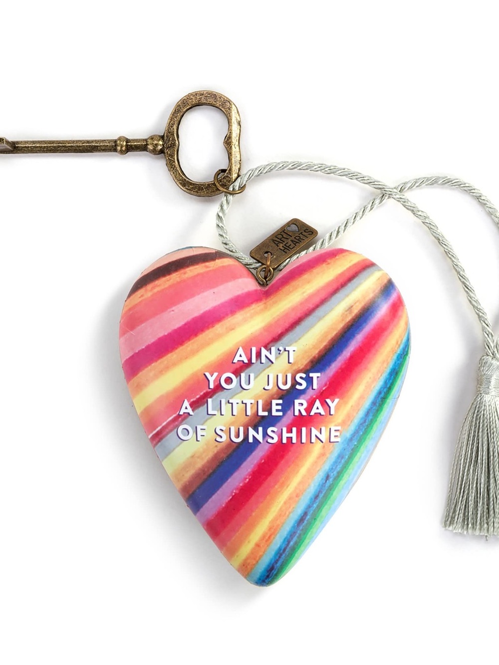 “AIN’T YOU JUST A LITTLE RAY OF SHINESHINE” Heart w/Tassel handing or sitting - Picture 5 of 11